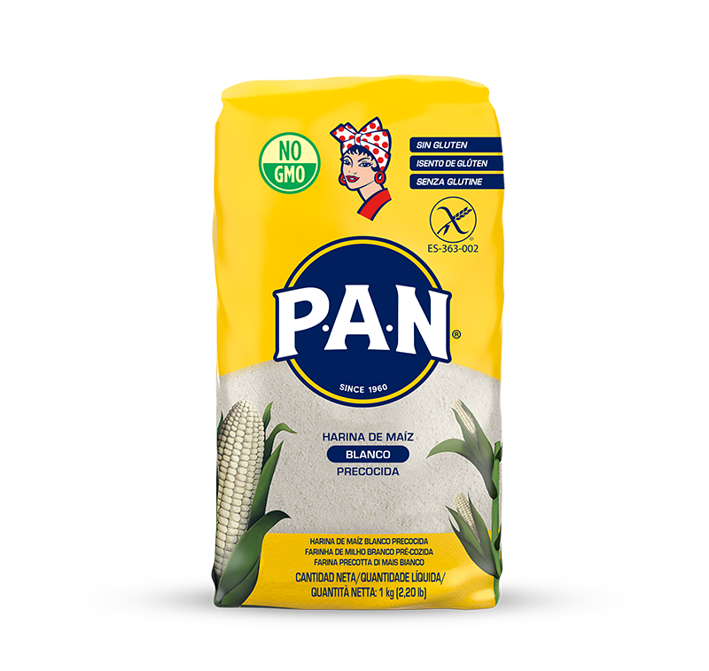 P.A.N. Vorgekochtes Weißes Maismehl – Glutenfrei 1 kg